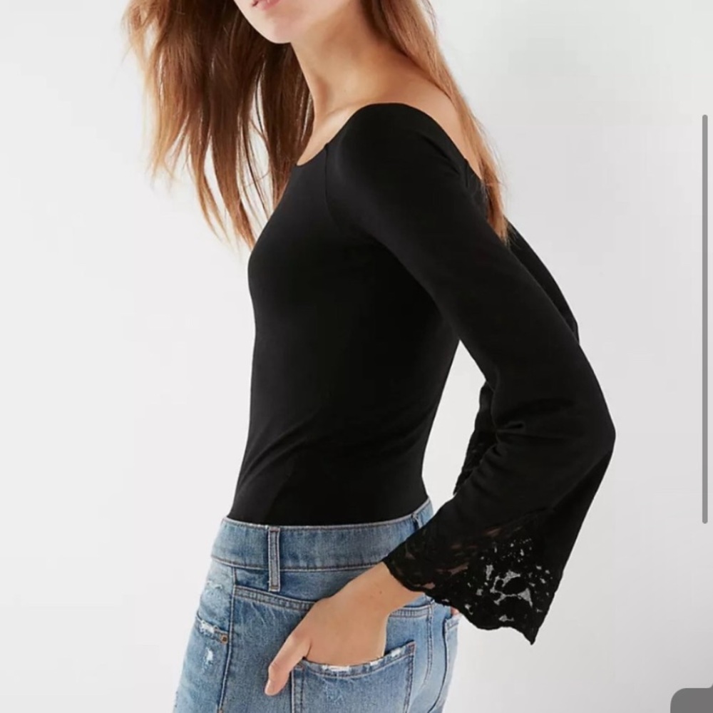 Express Bodysuit Black Long Sleeve